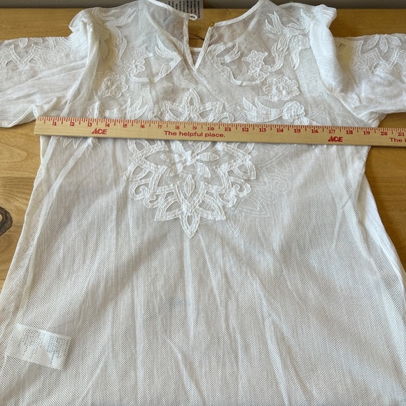 CULTURE TOP LG NWT LACE EMBROIDERY BOHEMIAN DAINTY FEMININE DELICATE COTTAGECORE - Picture 9 of 13